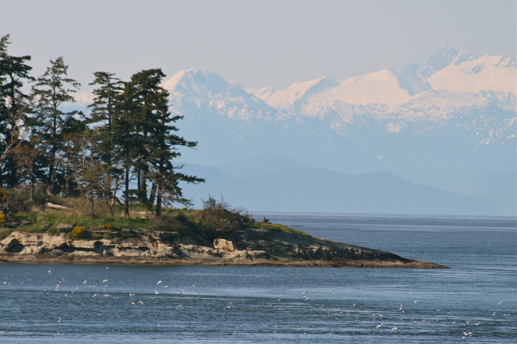 Galiano Island and Mountains